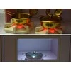 Jokomisiada Large interactive wooden kitchen with glamour auksinis accessories and ZA5933 kavos virimo aparatas