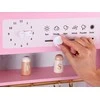 Jokomisiada Large interactive wooden kitchen with glamour auksinis accessories and ZA5933 kavos virimo aparatas