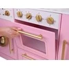 Jokomisiada Large interactive wooden kitchen with glamour auksinis accessories and ZA5933 kavos virimo aparatas