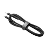 Fixed Fiksuotas | Skysto silikono kabelis USB-C/USB-C, 2m, 60W | FIXDLS-CC2-BK