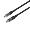 Fixed Fiksuotas | USB-C/USB-C laidas su ekranu, PD palaikymu, 2m, USB 2.0, 100W | FIXDD-CC2-BK
