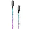 Fixed Fiksuotas USB-C/USB-C su PD palaikymu, 1,2 m, 60 W, „Rainbow“
