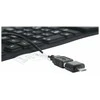 GEMBIRD KB-109F-B Lanksti klaviatūra USB + OTG juodas color US išdėstymas