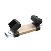 Kietasis diskas „Silicon Power DS72“ USB atmintinė, 1 TB, USB A tipo / C tipo 3.2 kartos 2 (3.1 kartos 2), auksinė