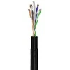 „Goobay“ | CAT 6 lauko jungiamasis kabelis, U/UTP | 94393 | Juodas RJ45 kištukas (8P8C) | RJ45 kištukas (8P8C)