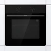 Gorenje orkaitė | BO6615E01B | 60 l | Elektrinė | Emalio valymas | Patraukiami mygtukai | Aukštis 59,5 cm | Plotis 59,5 cm | Juodas
