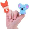 Jokomisiada Rubber finger puppets ZOO animals - set of 5 ZA5601 figures