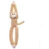 Beppe Raudonos spalvos kabantis talismanas beždžionė su lipduku 45cm ZA5656