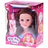 Jokomisiada Hairdressing head 20 cm Juodas DOLL with hairdressing accessories ZA5838