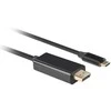 Lanberg USB-C į DisplayPort kabelis, 1,8 m 4K/60Hz, Juodas | Lanberg | USB-C į DisplayPort kabelis | CA-CMDP-10CU-0018-BK | Juodas | 1,8 m