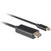 Lanberg USB-C į HDMI kabelis, 1,8 m 4K/60Hz, Juodas | Lanberg | USB-C į HDMI kabelis | CA-CMHD-10CU-0018-BK | Juodas | 1,8 m