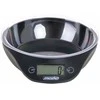 Adler Mesko | Virtuvinės svarstyklės with a bowl | MS 3164 | Maximum weight (capacity) 5kg | Graduation 1 g | Ekranas type LCD | Juodas