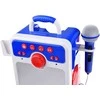 Jokomisiada Musical boombox mėlynas speaker for children with microphone IN0167