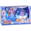 Jokomisiada Fairytale princess doll in a ball gown + royal carriage horse ZA5705