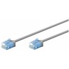 Goobay 74219 Ultra-Flexible CAT 6A Komutacinis kabelis, Slim, U/UTP, 0,15 m, Pilkas | Goobay