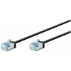„Goobay 74315 Ultra-Flexible CAT 6A Komutacinis kabelis, Slim, U/FTP, 0.15 m, Juodas | „Goobay“