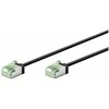 Goobay 74350 Ultra-Flexible CAT 8.1 Komutacinis kabelis, Slim, U/FTP, 0.15 m, Juodas | Goobay