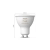 Philips Hue "White and Colour" GU10 Lempučių rinkinys, 3 vnt + reguliatoriaus jungiklis