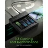„Raidsonic“ 4 skyrių USB4 dauginimo įrenginys (1:3 klonas), skirtas NVMe M.2 SSD | IB-4013MCL-C4