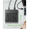 „Raidsonic“ 4 skyrių USB4 dauginimo įrenginys (1:3 klonas), skirtas NVMe M.2 SSD | IB-4013MCL-C4