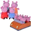 Simba Mascot rinkinys Peppa Pig George Mom Dad Pig automobilyje