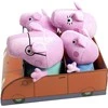 Simba Mascot rinkinys Peppa Pig George Mom Dad Pig automobilyje