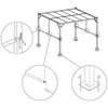 Jokomisiada Garden PERGOLA Para Sole ZONA 3x3x2m Atsparus vandeniui roofing ROLLERS SP0836
