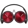 Laidinės ausinės Sony MDR-ZX310R, juodos/raudonos spalvos