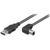Goobay | USB 2.0 didelės spartos laidas 90° | USB į USB