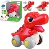 Žaislų automobilis važiuoja „Dinozaurų T-Rex“ žaislas