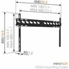 Vogels | Sieninis laikiklis | MA4000-A1 | Fiksuotas | 40-80 " | Maksimalus svoris (keliamoji galia) 80 kg | Juodas