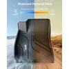 3W automobiliniai TPE grindų kilimėliai Tesla Model 3 2021–2023, juodi, Model3-6PCS