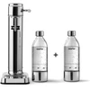 Aarke vandens gazavimo aparatas Carbonator 3, nerūdijančio plieno korpusas, 2 x 800 ml PET buteliai