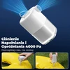 Acmeenjoy nešiojamas elektrinis oro siurblys 4000 Pa su LED žibintu ir 3000 mAh akumuliatoriumi