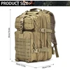 aiGear taktinė kuprinė 45 l, vandeniui atspari, poliesterio ir nailono, TB45KK