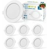 Aigostar itin plonas LED lubinis šviestuvas, 9 W, 230 V, 6500 K šaltai balta, įleidžiamas, 6 vnt. rinkinys