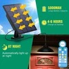 Aigostar saulės energija maitinama pakabinama lauko lempa su nuotoliniu valdymu, laiko funkcija ir IP65