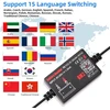 AILI 12 V automobilio akumuliatoriaus testeris su Bluetooth 4.0 ELUSBM2.0