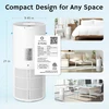 Airthereal oro valytuvas ir drėkintuvas 2 viename su HEPA filtru iki 123 m² AEH300