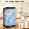 AIUNAOM butelių perdirbimo dėžė su išimamu maišu, 110 l, pilka, KCB0102
