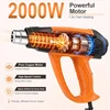 AIUNAOM karšto oro pistoletas 2000 W, 50–650 °C, 2 oro srautai, EUHG02
