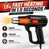 AIUNAOM karšto oro pistoletas 2000 W, 50–650 °C, 2 oro srauto režimai, EUHG01