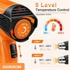 AIUNAOM karšto oro pistoletas 2000 W, 50–650 °C, 2 oro srautai, EUHG02
