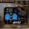AIVOLT benzininis inverterinis generatorius 3200W, 230V, 2x USB, 3.5L bakas, EUVS4350101