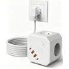 AIVONTE maitinimo ilgintuvas su 4 lizdais, 4 USB prievadais, USB-C 20 W, 2 m
