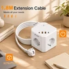 AIVONTE maitinimo ilgintuvas su 4 lizdais, 4 USB prievadais, USB-C 20 W, 2 m