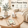 AIVONTE maitinimo ilgintuvas su 4 lizdais, 4 USB prievadais, USB-C 20 W, 2 m