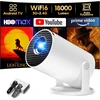 AKIYO mini projektorius su Wi-Fi 6, Bluetooth 5.4 ir 1080p palaikymu O2