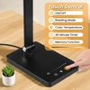 Akynite LED stalinė lempa su 42 LED, USB-C ir 5 spalvinės temperatūros režimais, juoda
