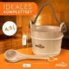 ALPENHAUCH medinis pirties kibiras su samteliu ir PVC įdėklu, 26 × 26 × 24 cm